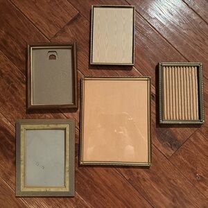 Metal and accent frame lot vintage